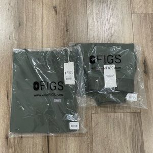 Figs scrubs set NWT size XS in Moss Green